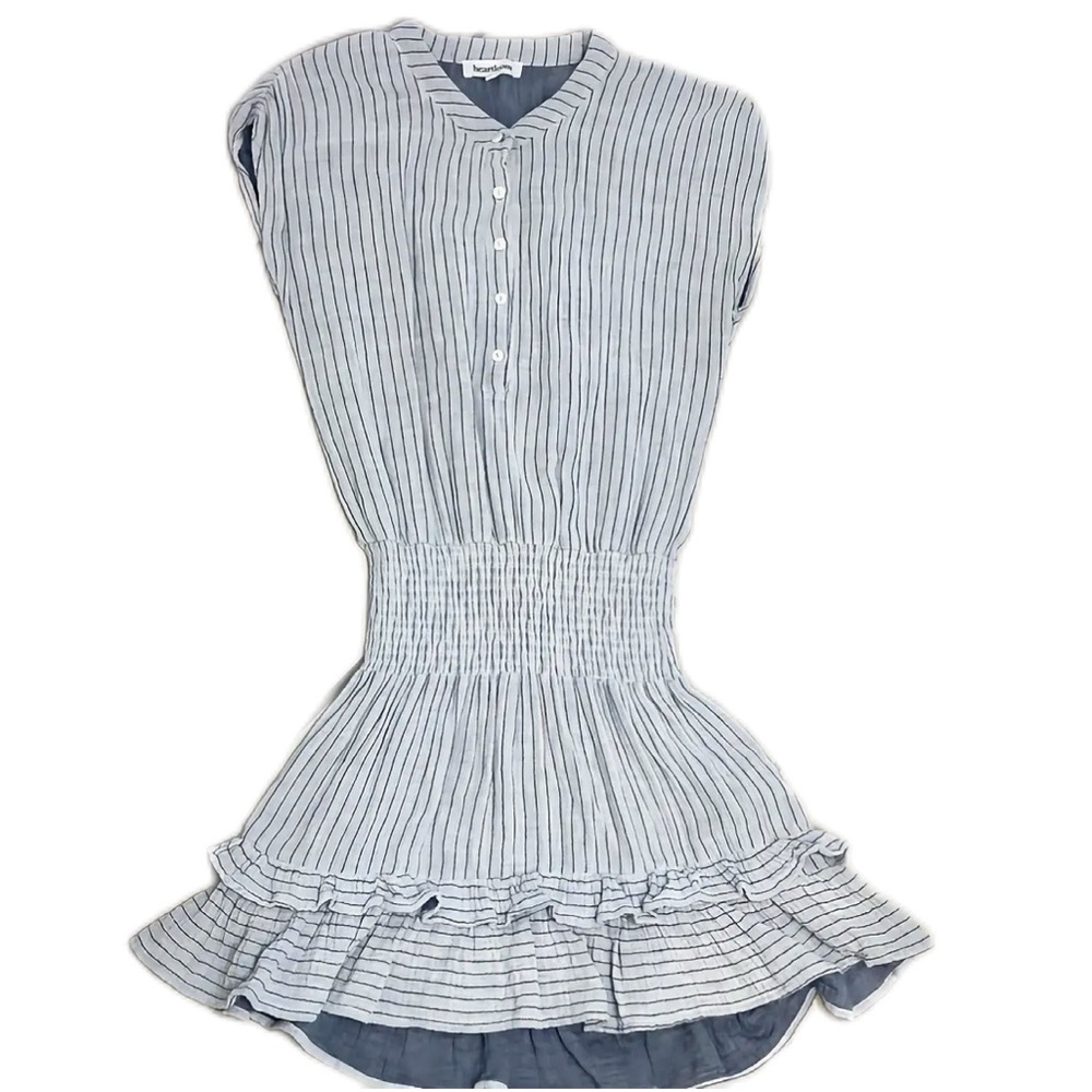 Heartloom Striped Gray Mini Dress